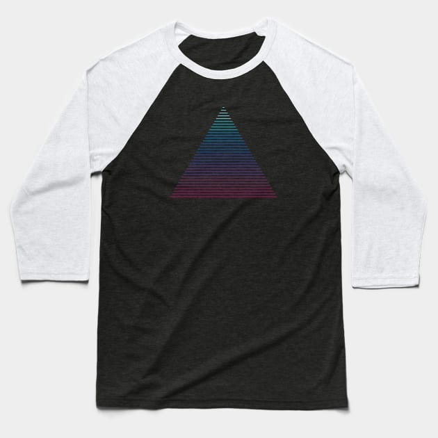 Neon Strata Baseball T-Shirt by Thepapercrane